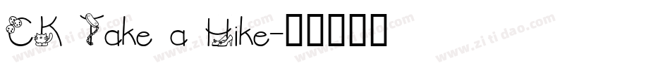 CK Take a Hike字体转换